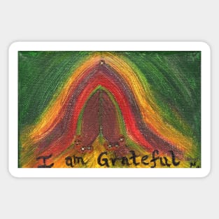 I Am Grateful Sticker